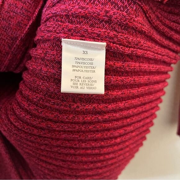 Ronny Kobo Garner Knit Top Ribbed Sweater Set Two Piece Shrug fuchsia multi XS - Picture 9 of 16